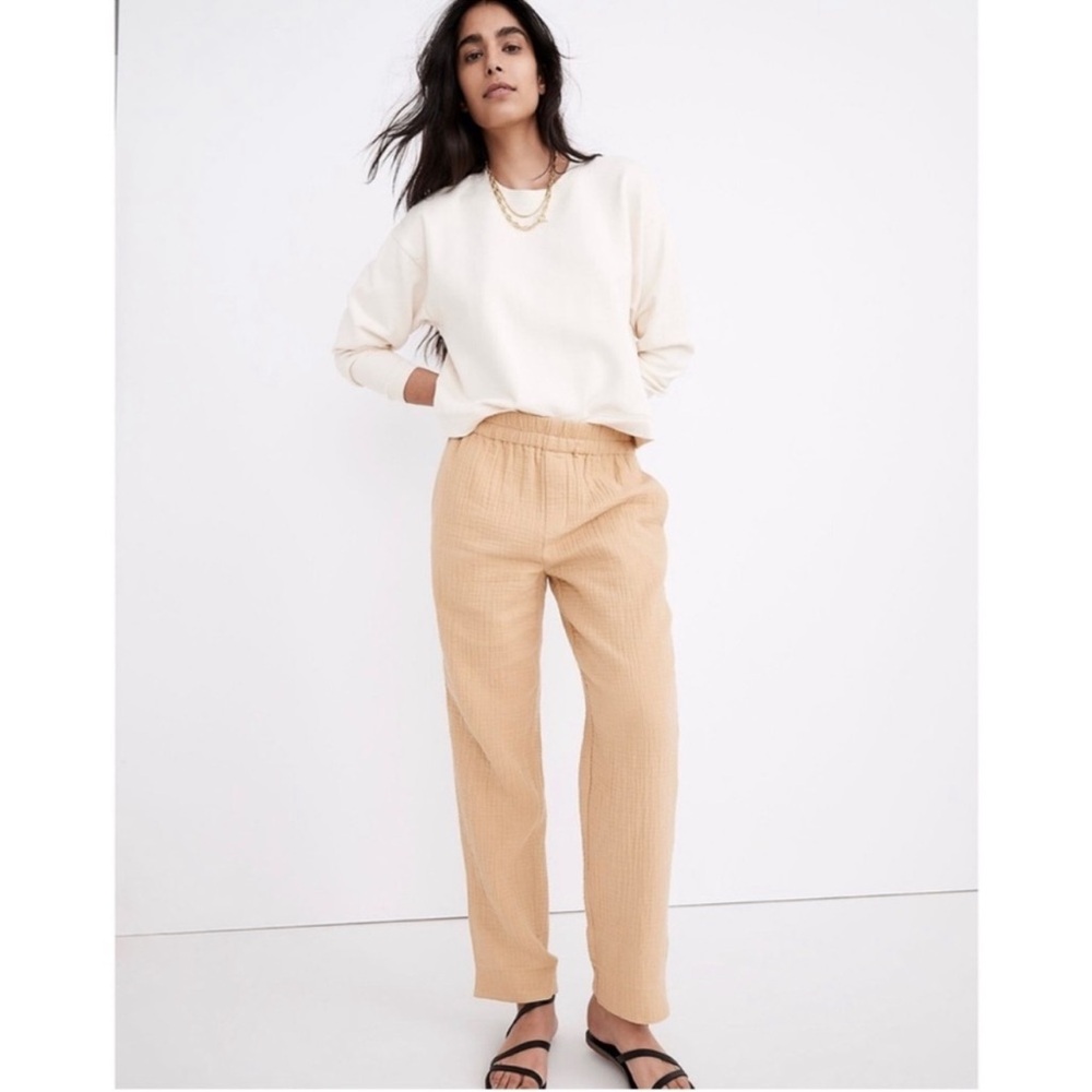NWT Madewell Lightspun Huston Pull-On Crop Pant